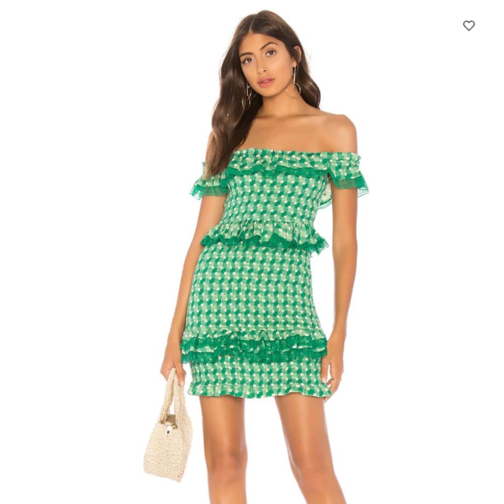 Tularosa Teri Dress, Kelly Green, Size S
